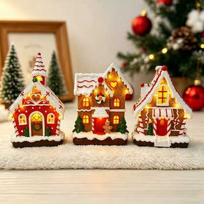 Leuchtendes Weihnachtsdorfdhaus Brehn