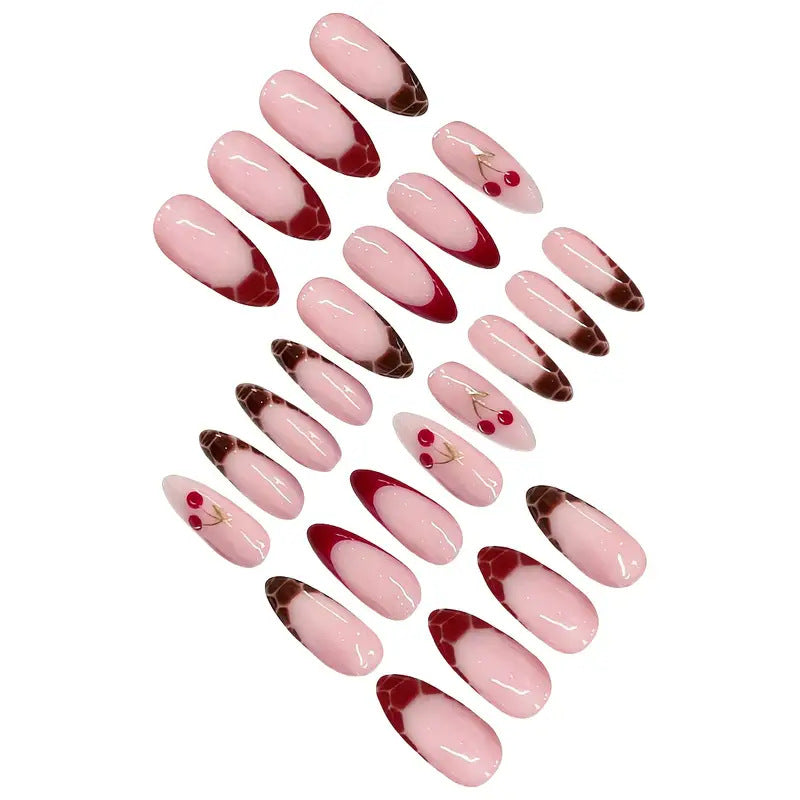 Künstlerisches, dessertinspiriertes Acryl-Nagel-Set Brehn