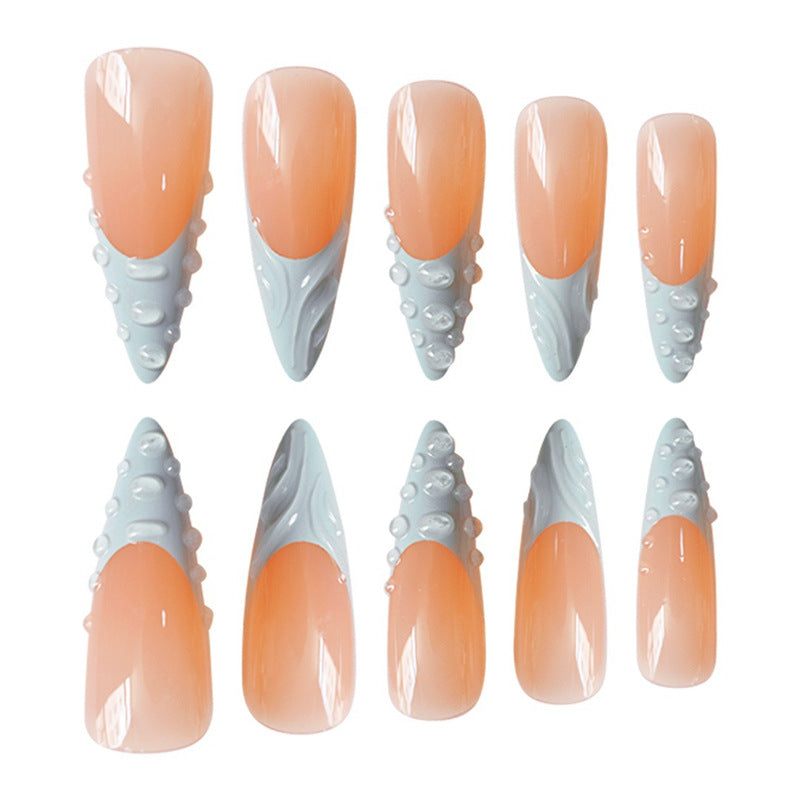 Künstlerische 3D Press-On Nagelverlängerungen Brehn