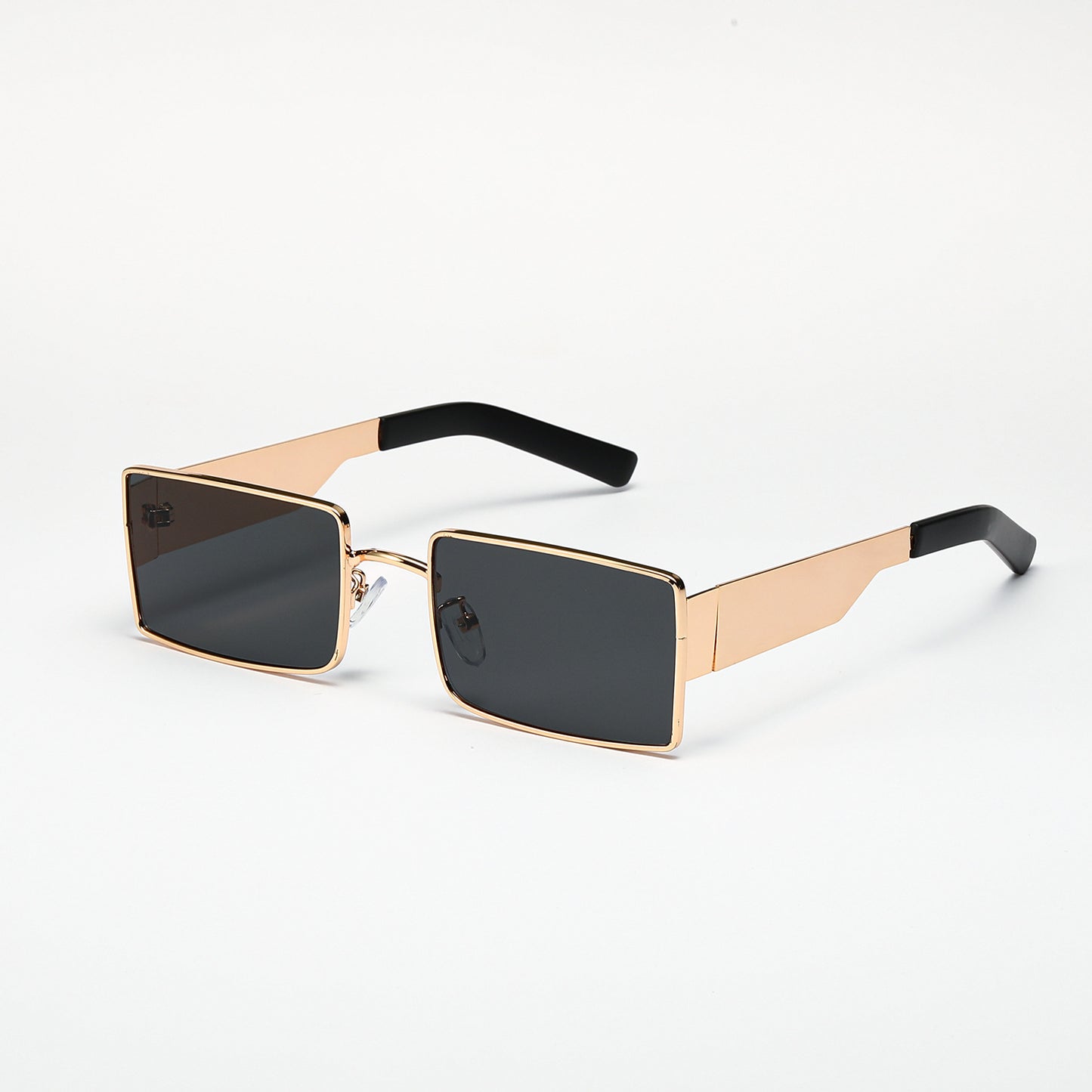 Damen stilvolle rechteckige Sonnenbrille mit modernem Metallgestell Brehn