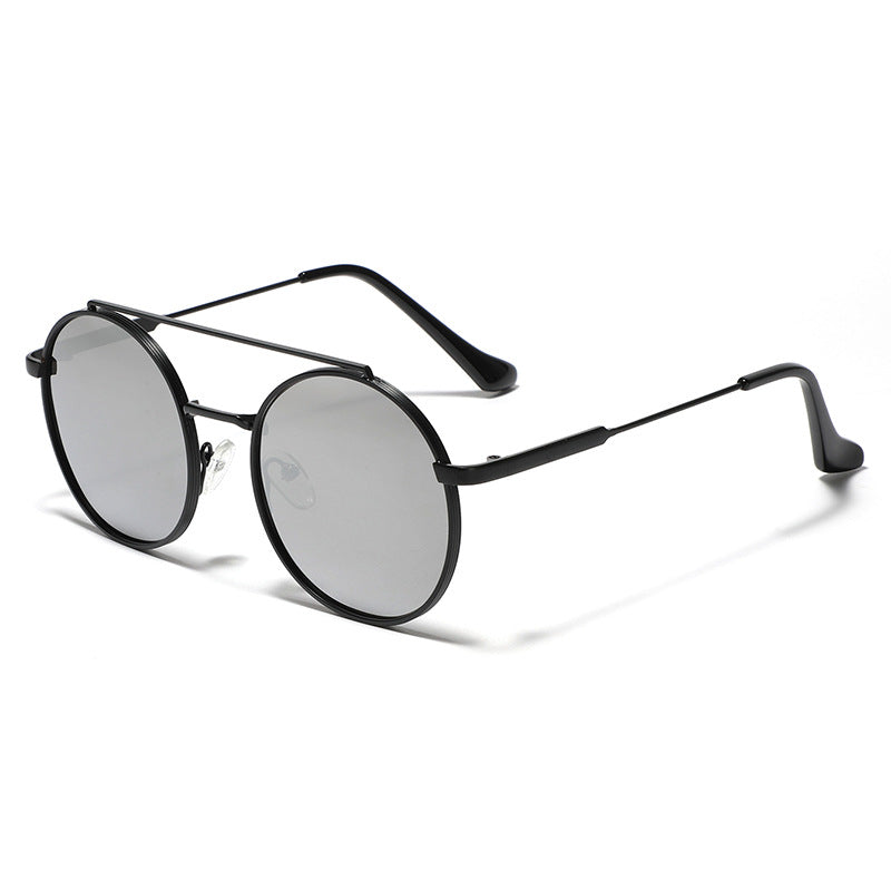 Damen runde Sonnenbrille mit modischem Metallrahmen Brehn