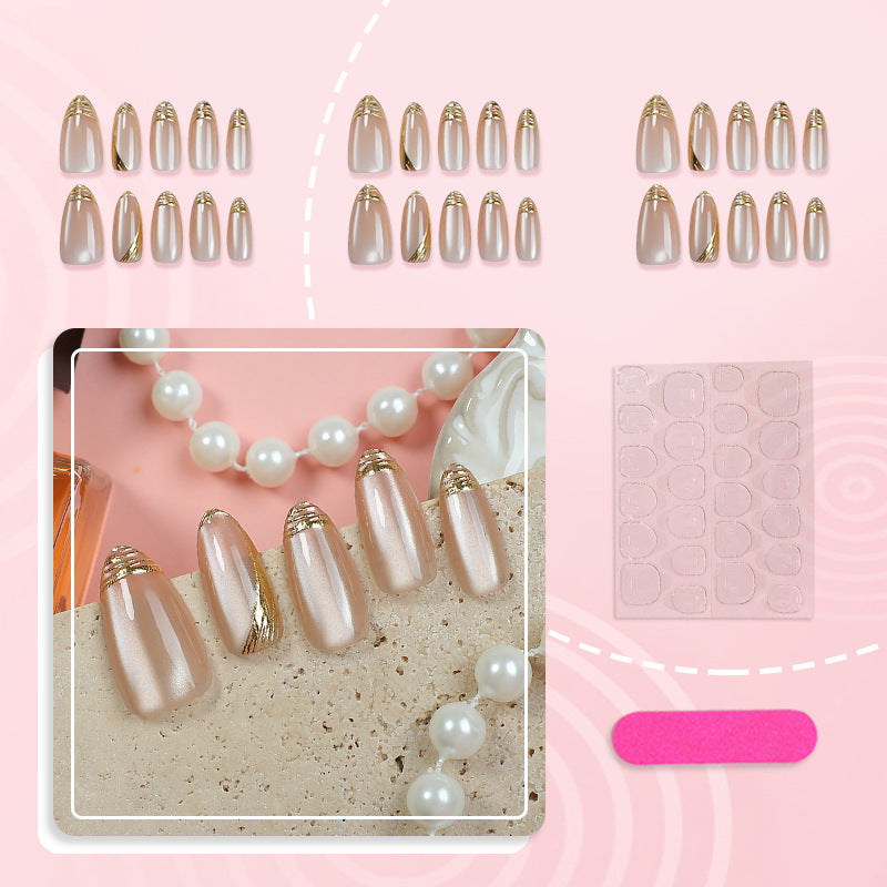 Luxuriöses Künstlerisches Press-On-Nagelset