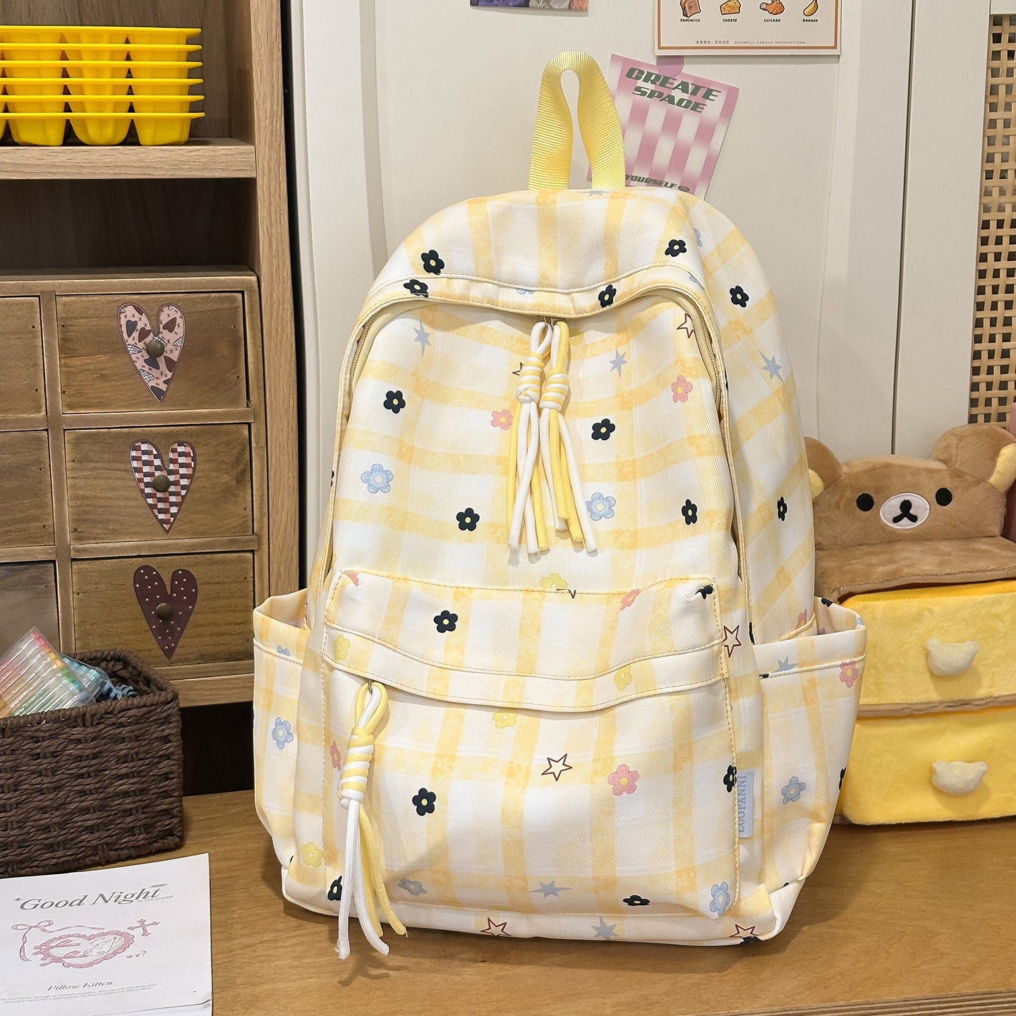 Blumenmuster Alltags-Rucksack Brehn