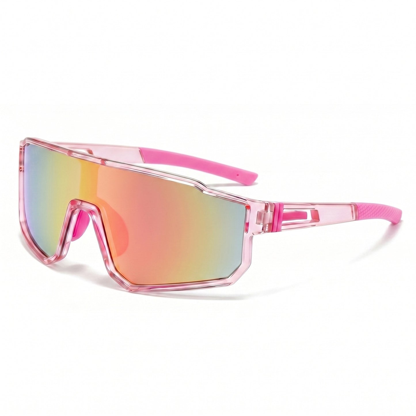 Damen nan sportliche Oversize Schildsonnenbrille mit UV400 Schutz, bruchsicherem Polycarbonatglas und rutschfesten Bügeln Brehn