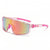 Damen nan sportliche Oversize Schildsonnenbrille mit UV400 Schutz, bruchsicherem Polycarbonatglas und rutschfesten Bügeln Brehn