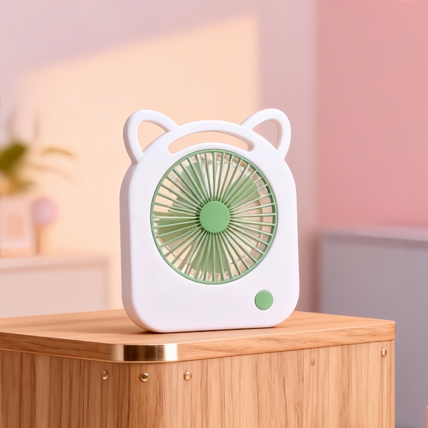 Damen Handventilator mit süßem Katzenmotiv Brehn