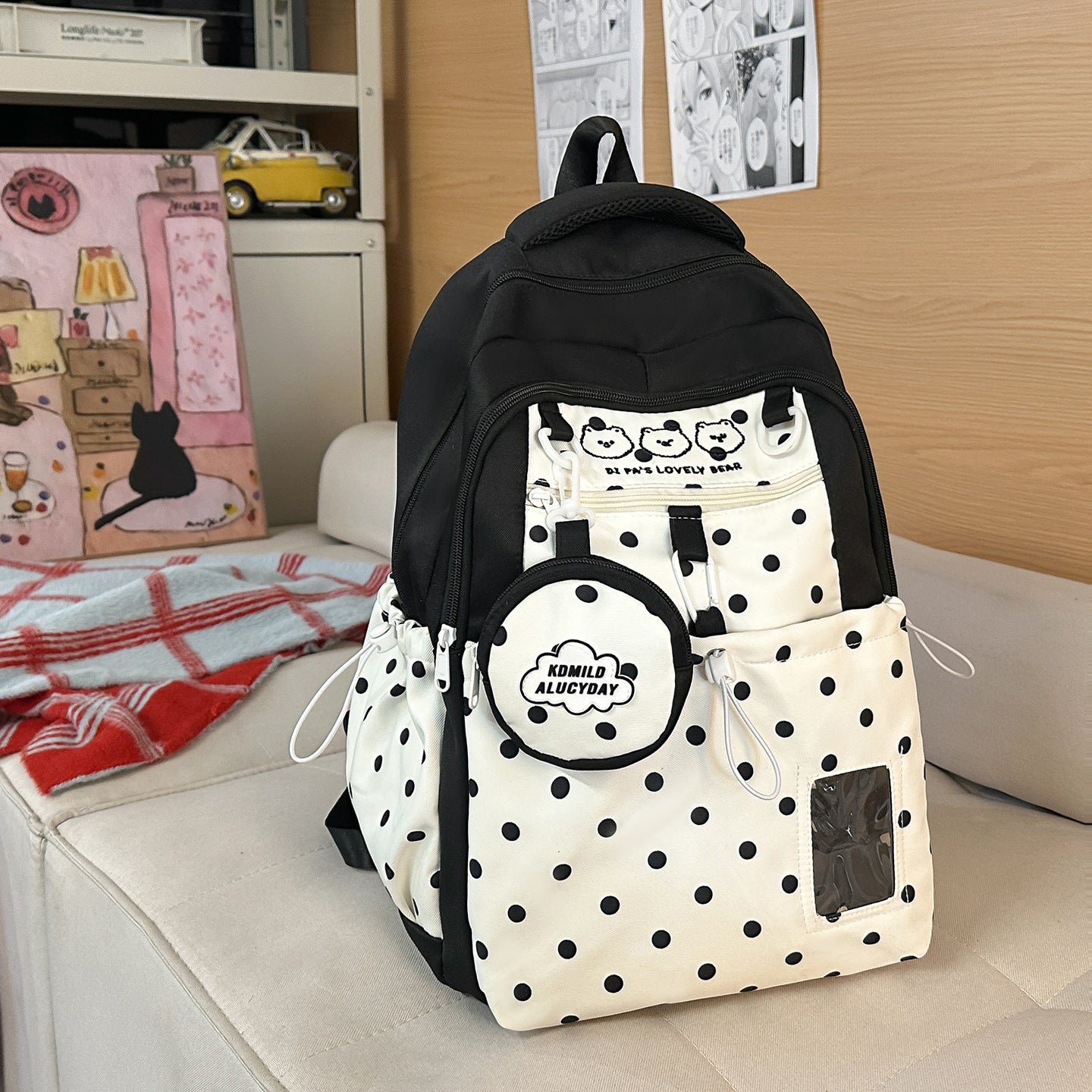 Spaß Charakter-Themen Multi-Taschen Schultasche