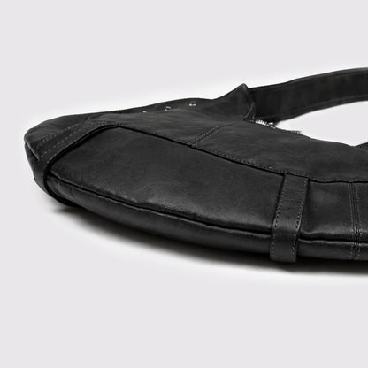 Multi-Pocket Lässige Leder Hobo Tasche