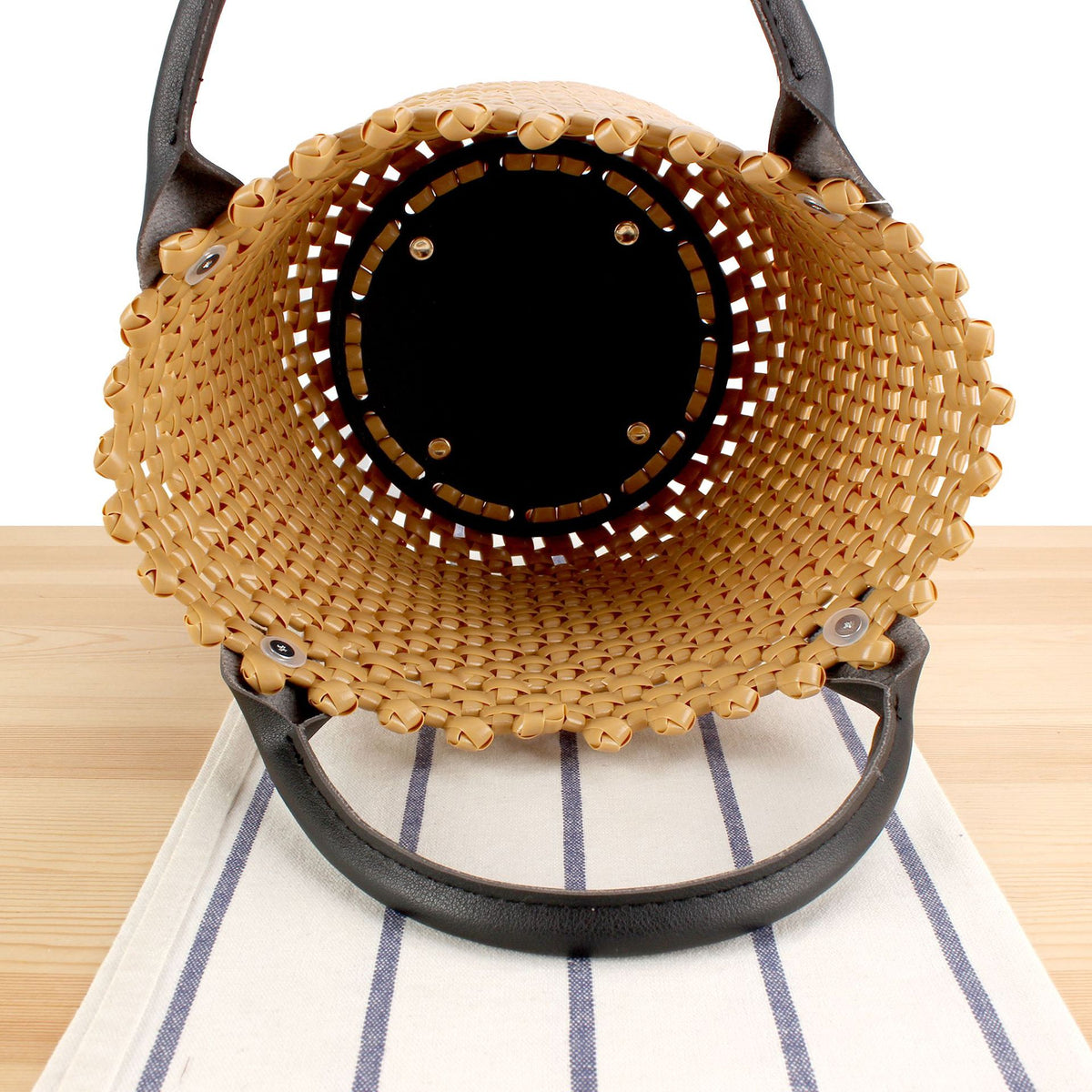 Korbtasche mit Hochwertigem Kunstledergriff Brehn