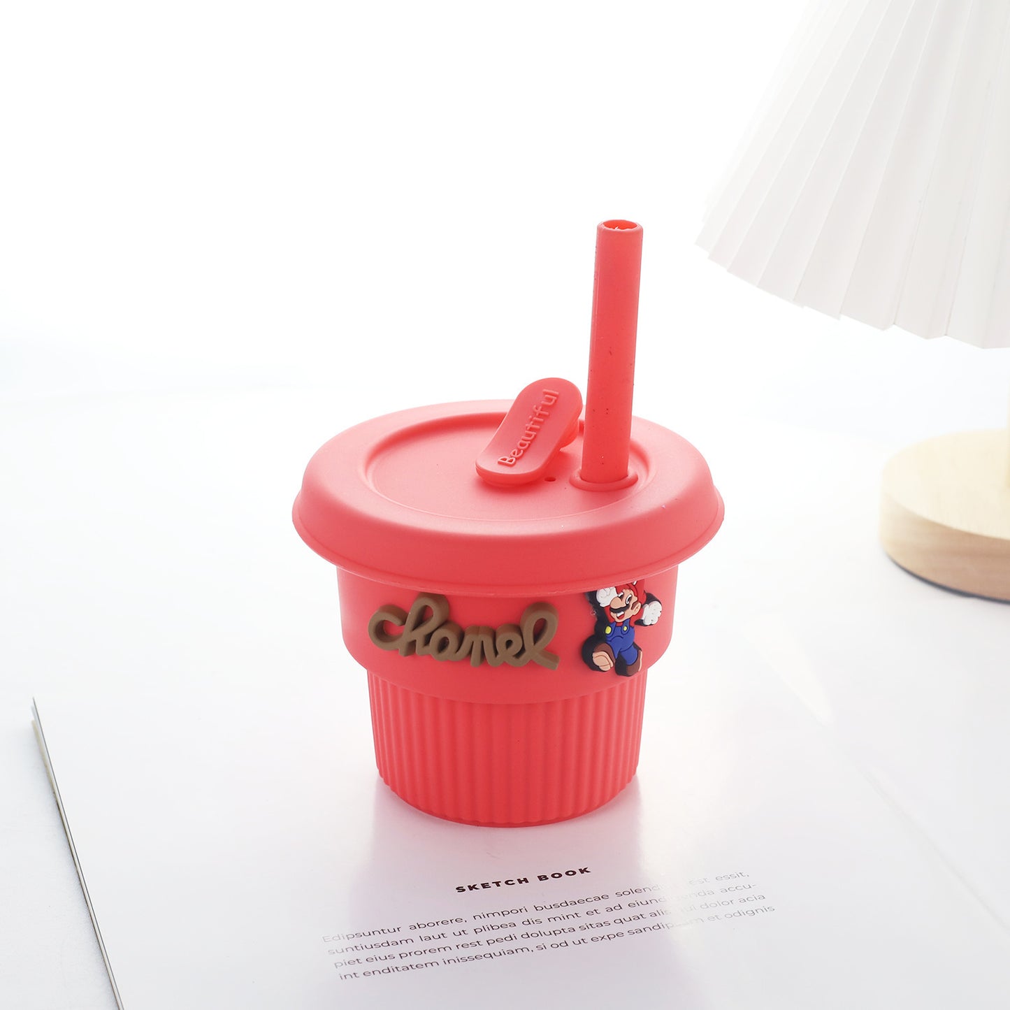 Damen kreativer Silikon-Trinkbecher mit lustigen Motiven Brehn