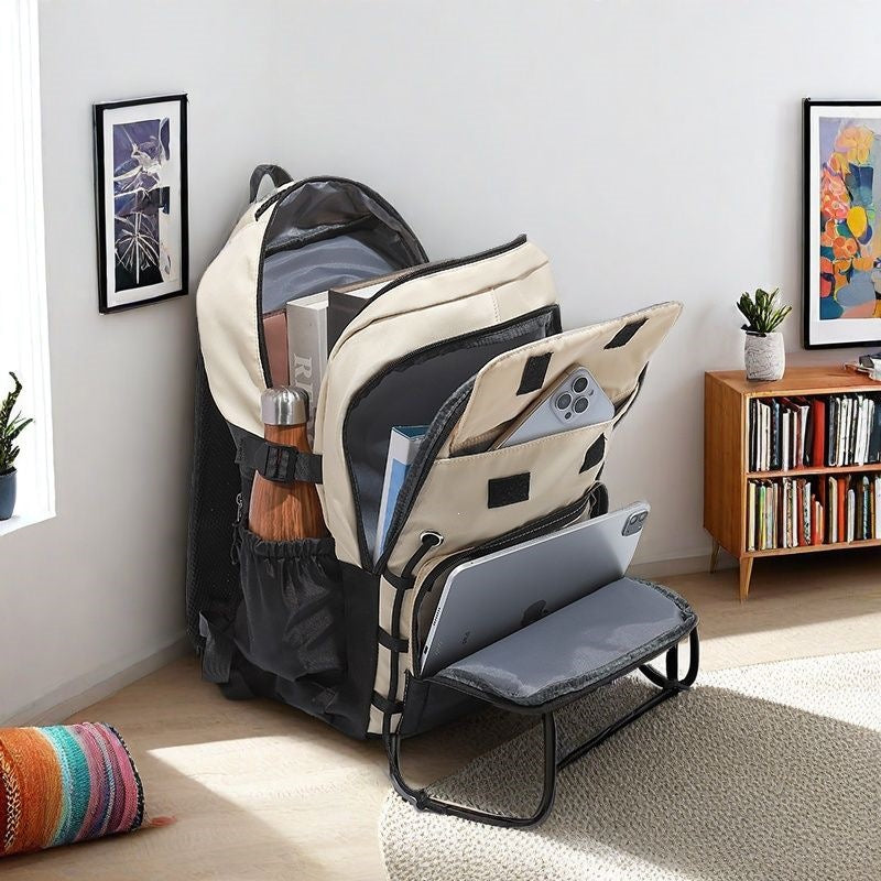 Multifunktionaler Rucksack Mit Erweiterbarem Stauraum Brehn