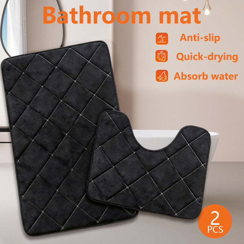Luxuriöse schnell trocknende Badezimmermatte Set Brehn