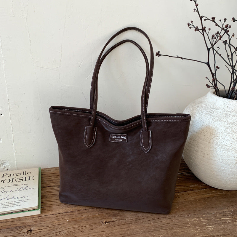Elegante Kunstleder Tote Bag Brehn