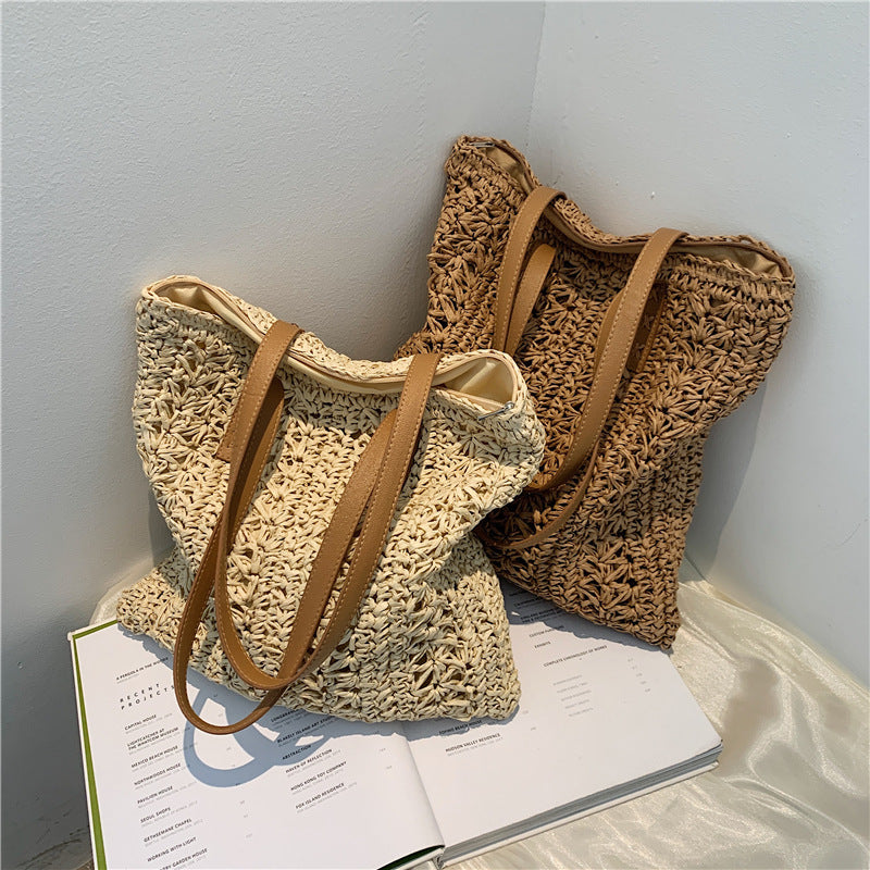Handtasche Aus Geflochtenem Naturmaterial Brehn