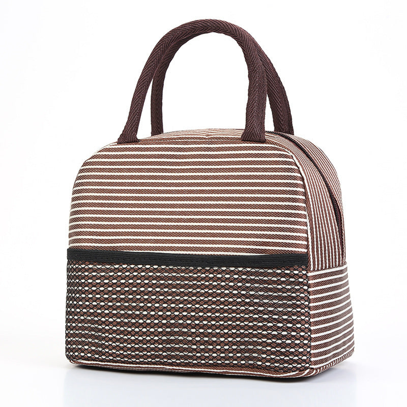 Isolierte gestreifte Lunch-Tasche Brehn