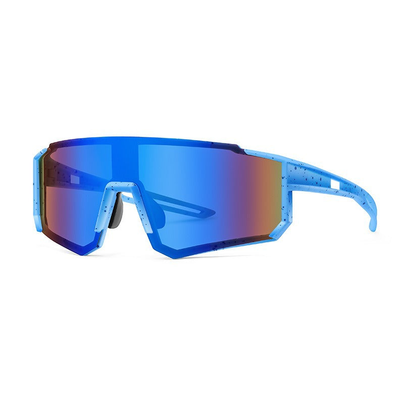 Unisex nan sportliche Visier-Sonnenbrille mit polarisierten bruchsicheren Polycarbonatgläsern Brehn