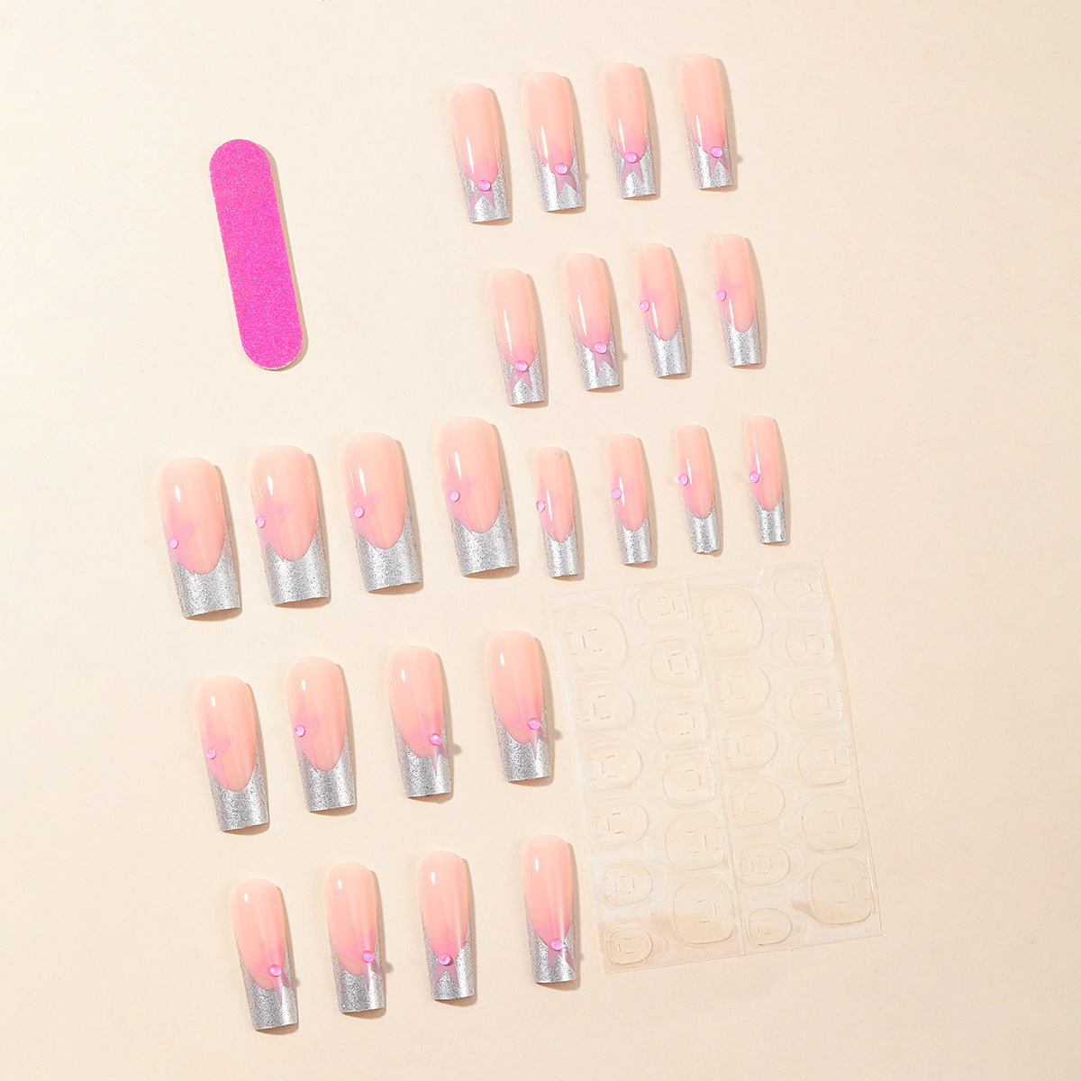 3D Stern Akzent Nail Art Verlängerungen Brehn