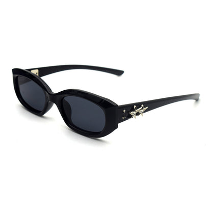 Trendy Cat-Eye Sonnenbrille mit adorabler Teddy-Bären-Akzent Brehn