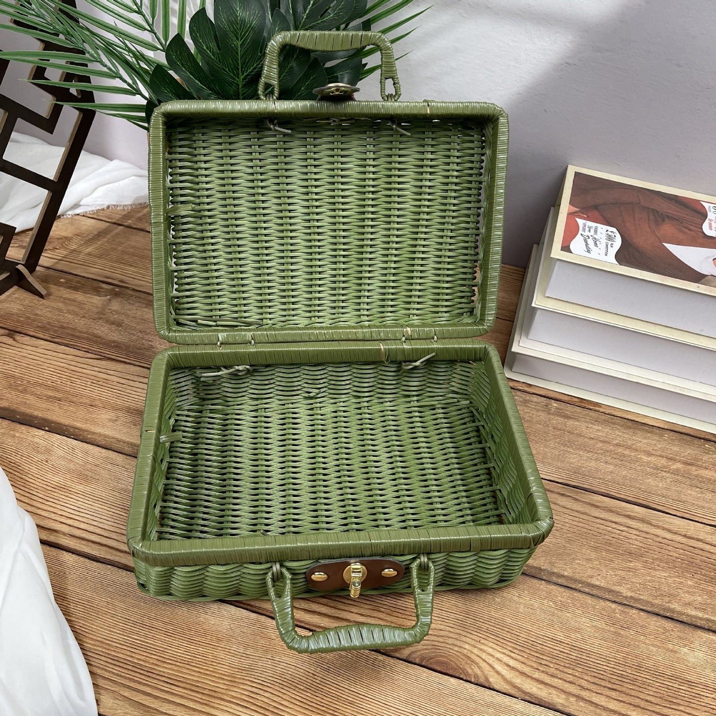 Damen Rattan Handtasche Brehn