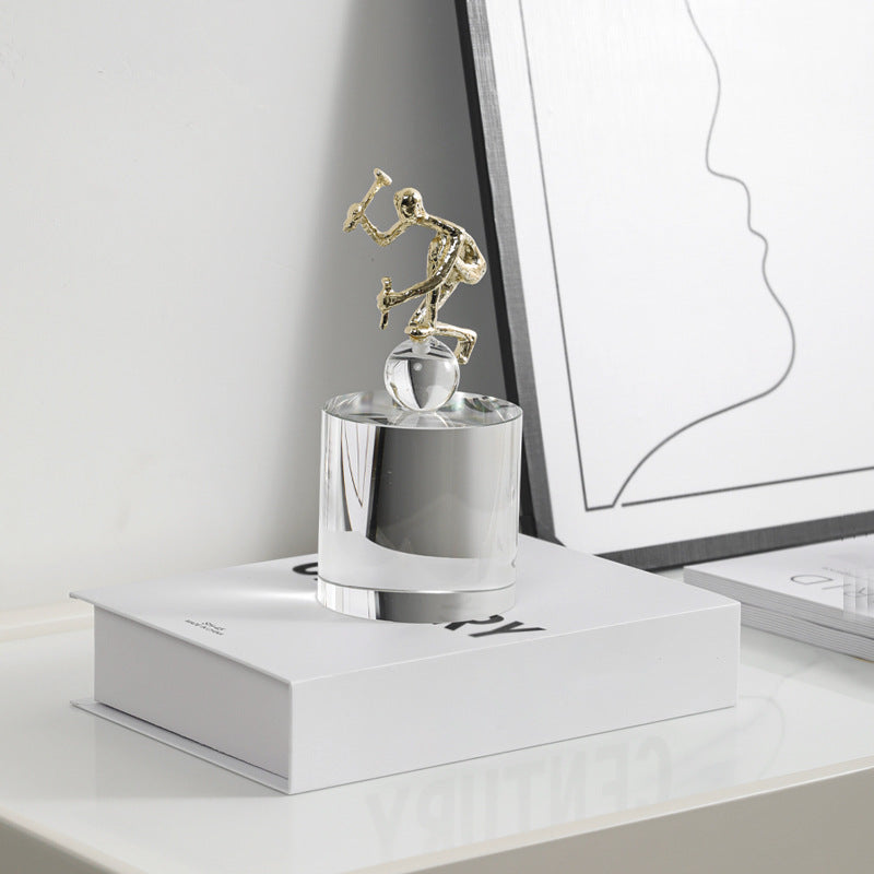 Skulpturelle dekorative Akrobat-Figurine