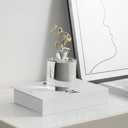 Skulpturelle dekorative Akrobat-Figurine