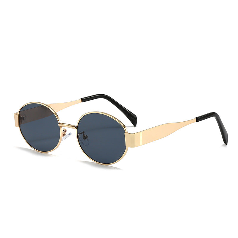 Damen modische ovale Sonnenbrille mit einzigartigem Rahmen Brehn