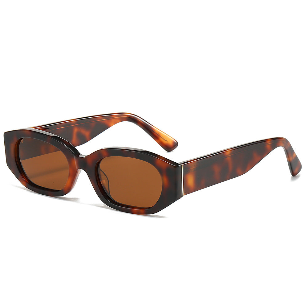 Damen Designer-Sonnenbrille mit extravaganten geometrischen Rahmen und UV-Schutz Brehn