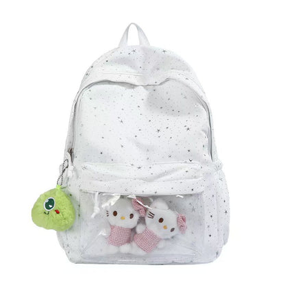 Transparenter gepolsterter Rucksack mit Sternmuster Brehn