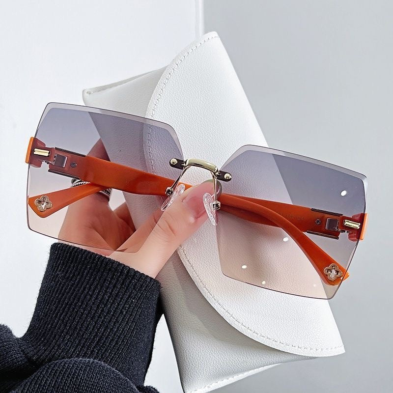 Übergröße Geometrische Schild Sonnenbrille Brehn