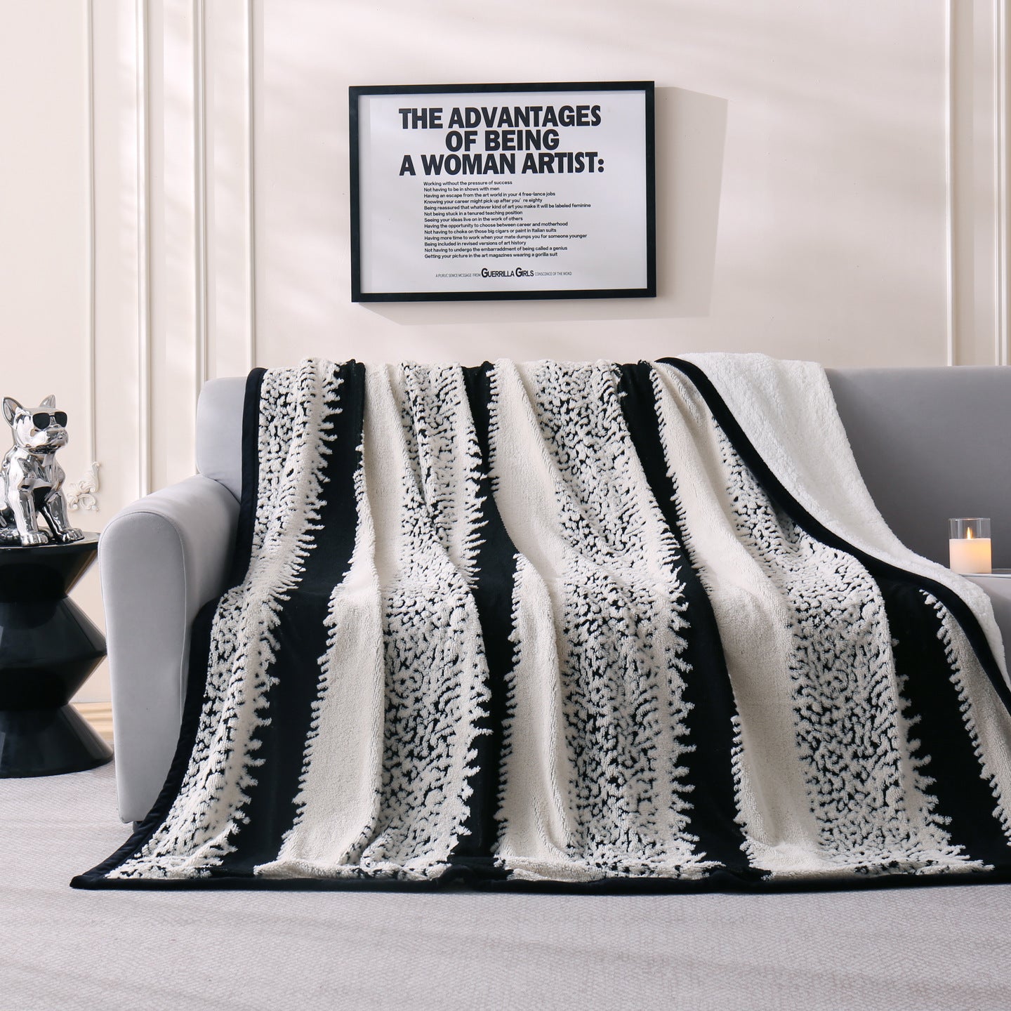 Chic Floral Pattern Wurfdecke Brehn