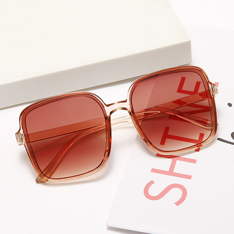 Damen große quadratische Sonnenbrille mit auffälligem Muster Brehn