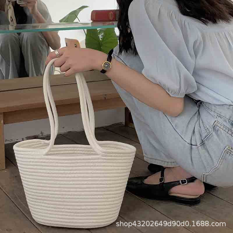 Damen Handgefertigte Strandtasche im modernen Makramee-Stil Brehn