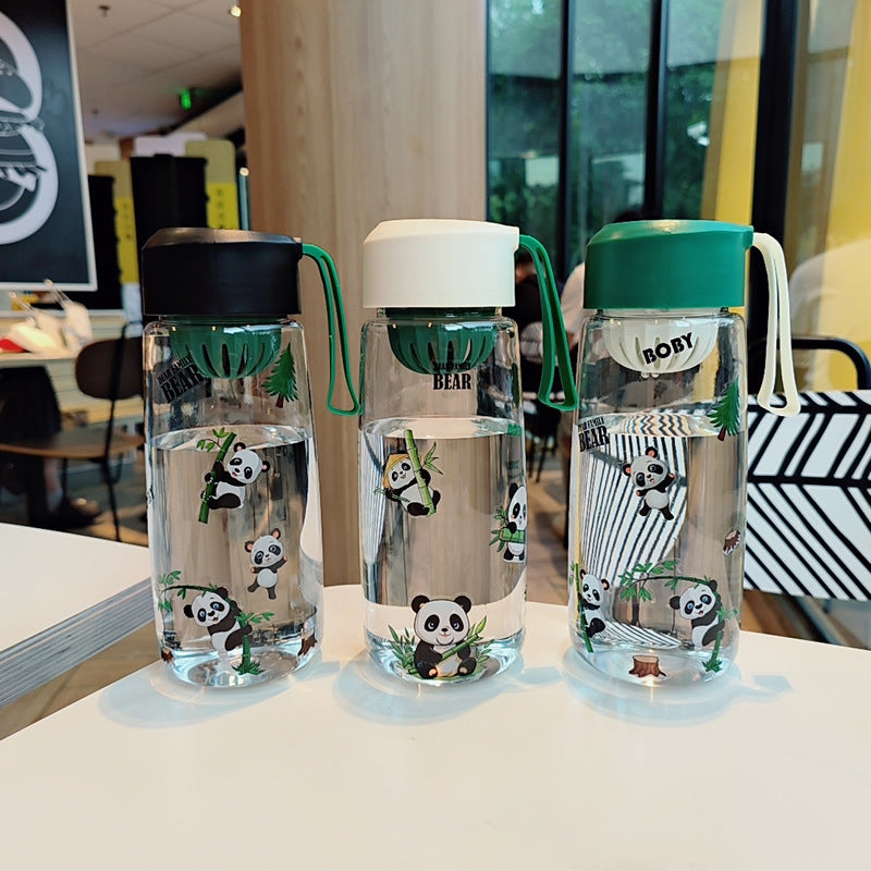 Damen Verspielte Trinkflasche mit fröhlichem Panda-Motiv Brehn