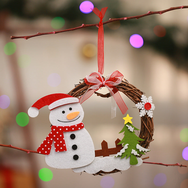 Dekorativer Weihnachtskranz mit Rentier-Motiv Brehn