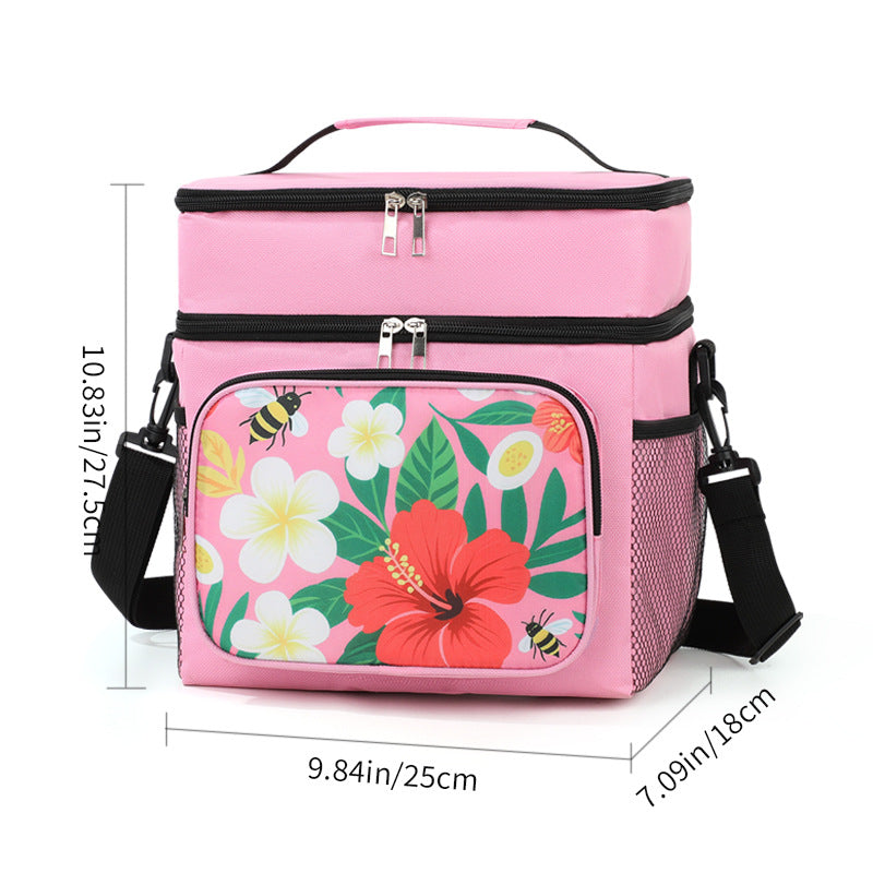 Isolierte Blumen-Lunch-Kühltasche Brehn
