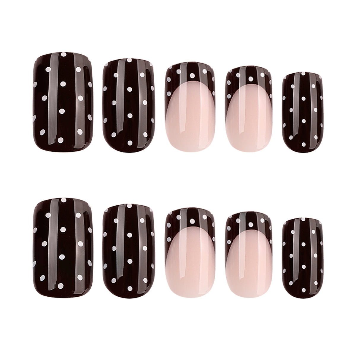 Kunstvolle Nagelkunst mit trendigem Punktedesign Brehn
