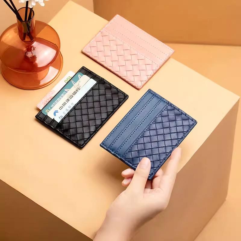 Woven Leather Card Holder Brehn