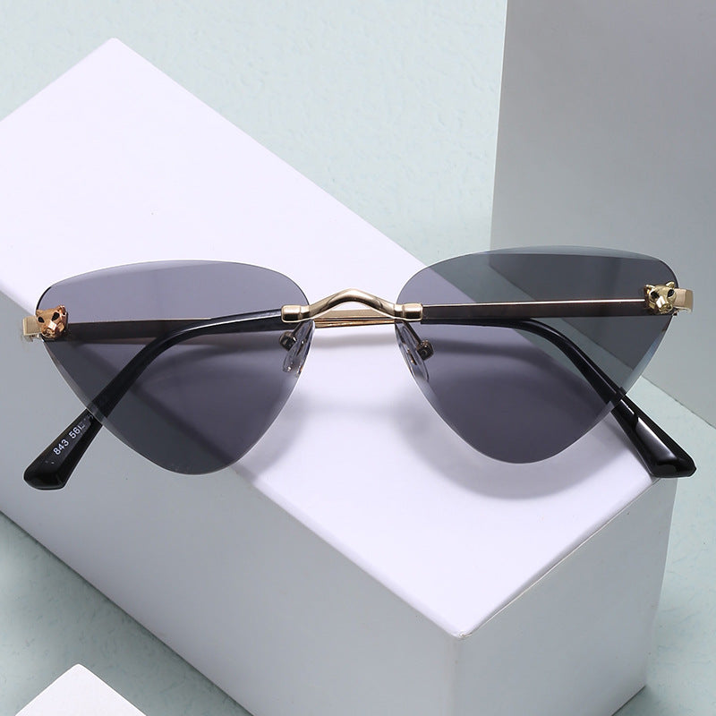 Damen Cat-Eye Sonnenbrille mit elegantem Metallrahmen Brehn