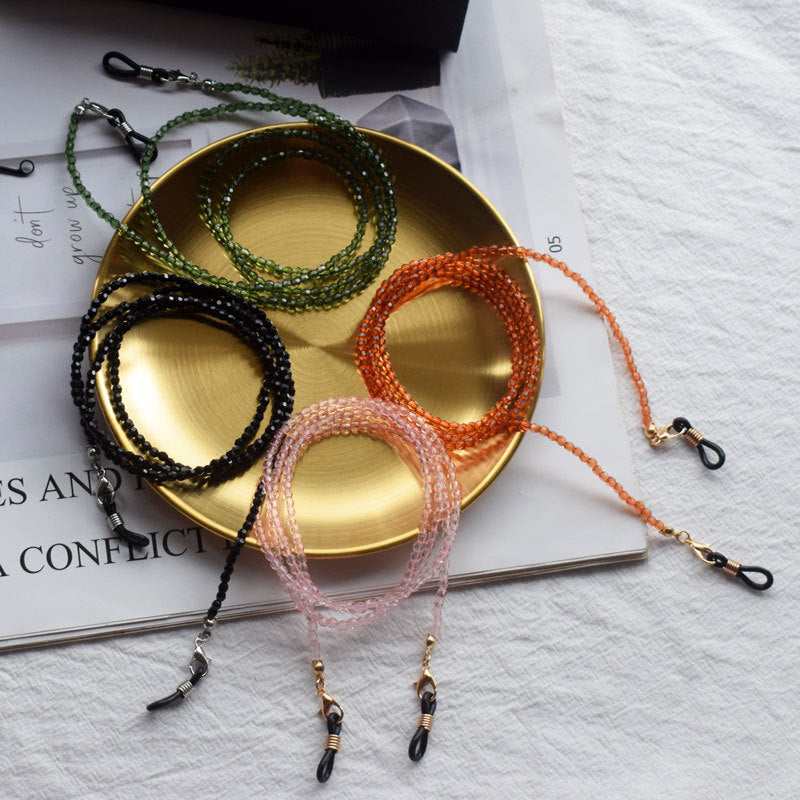 Beaded Eyewear Chain with Adjustable Fasteners Brehn