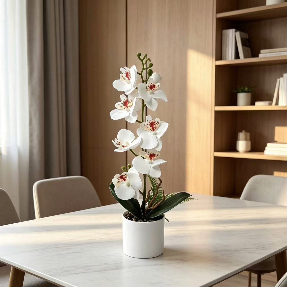 Künstlicher Orchideen Tischschmuck für Wohnkultur und Tischdisplay