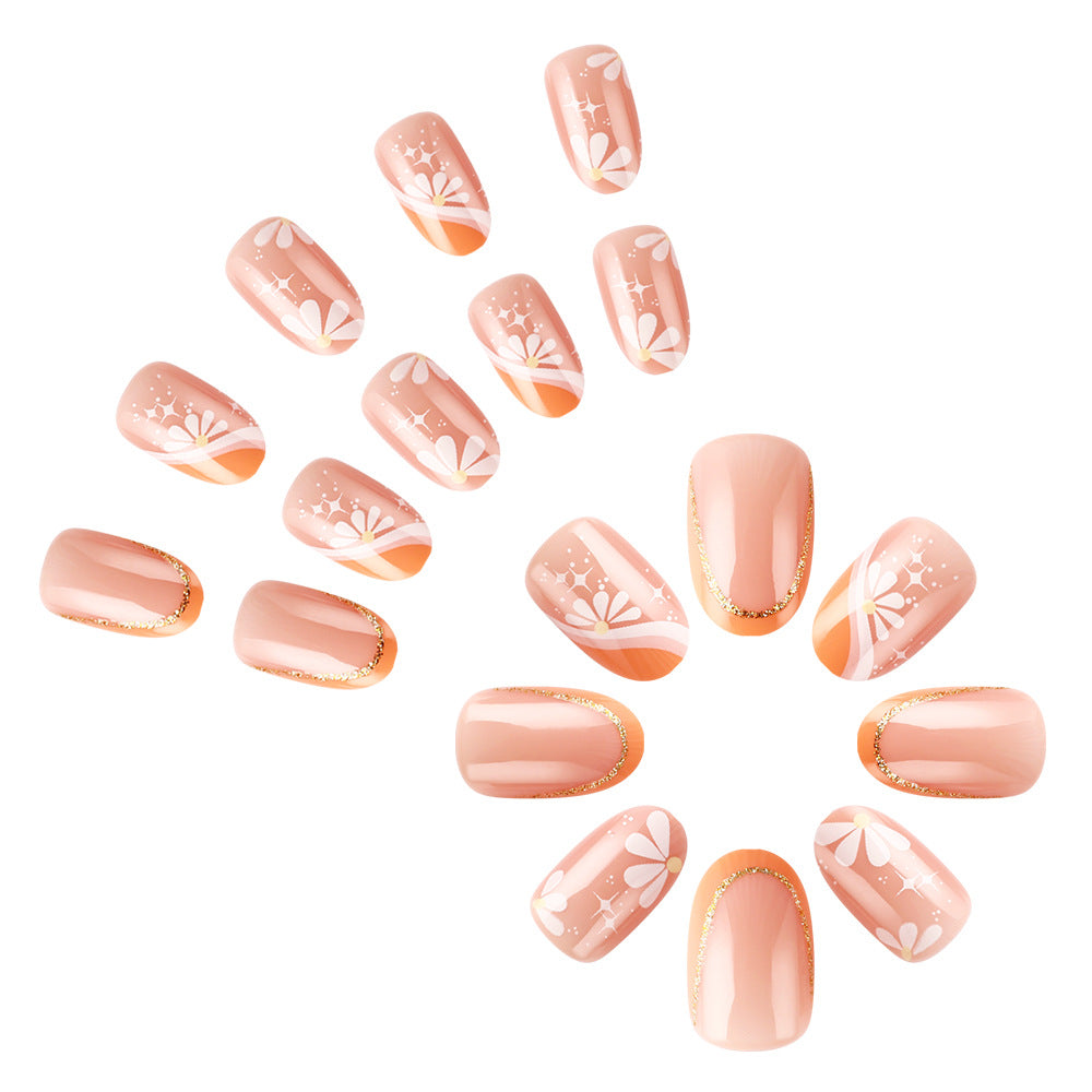 Elegantes Florales Design Nail Art Brehn