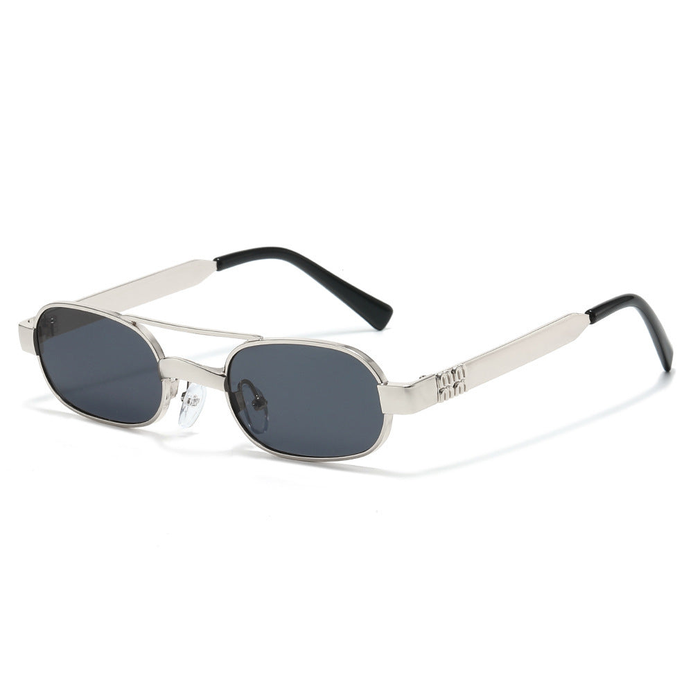 Stylische Minimalistische Oval Sonnenbrille Brehn