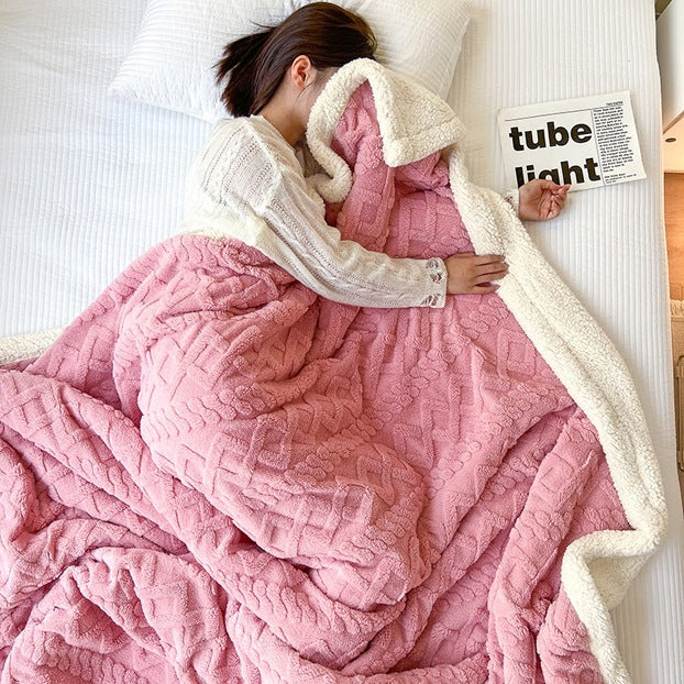 Luxuriöse Plüsch Sherpa Throw-Decke