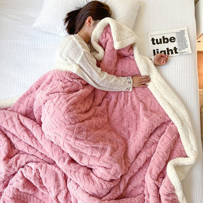 Luxuriöse Plüsch Sherpa Throw-Decke