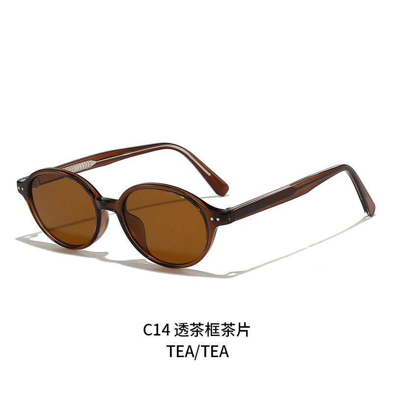 Damen runde Sonnenbrille mit modernem, stylish Rahmen Brehn