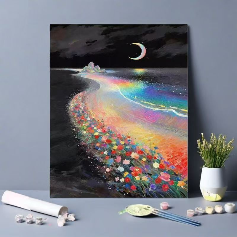 Rainbow Ocean Landscape Art Print Brehn