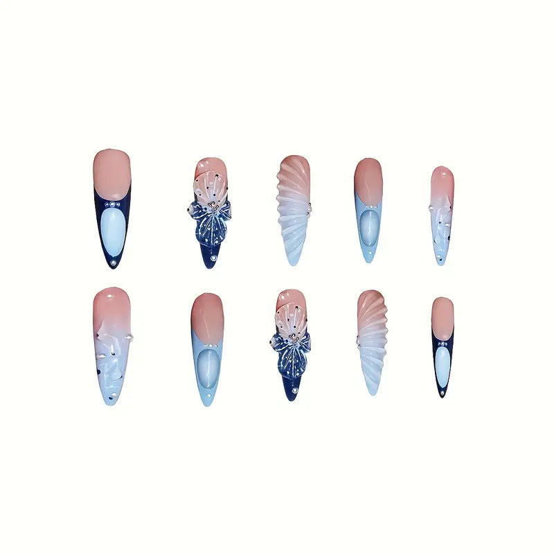Künstlerische Stiletto Nagelkunst Brehn
