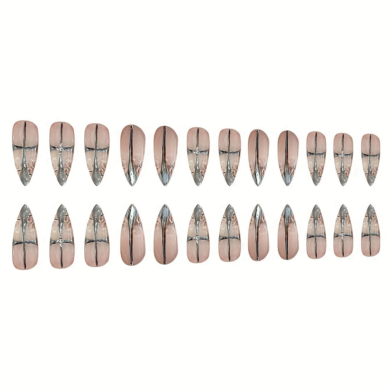 Elegantes Stiletto Press-On Nagelset Brehn