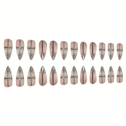 Elegantes Stiletto Press-On Nagelset Brehn