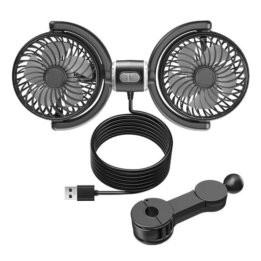 Unisex Dual-Head Verstellbarer Auto-Luftventilator Brehn
